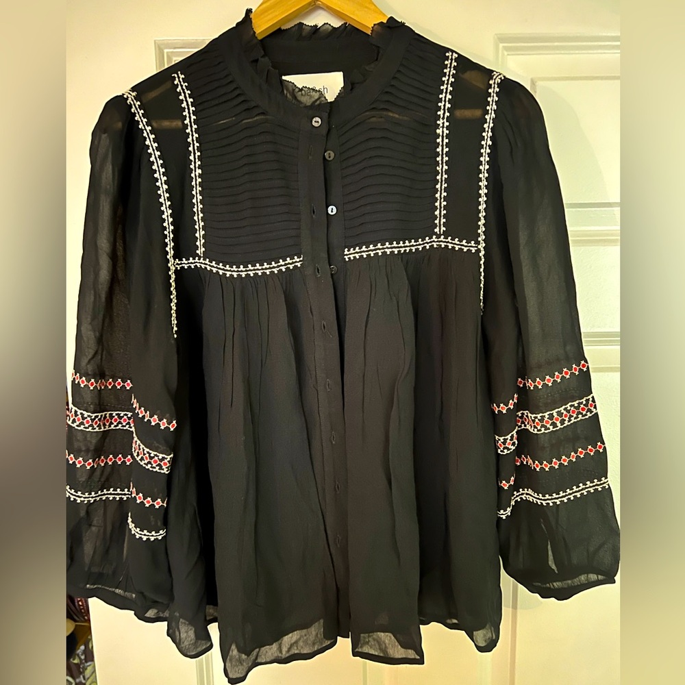 Bash blouse with embroidery